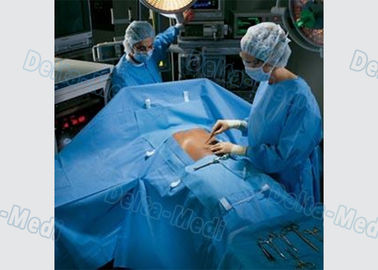 Sterile Surgical Spine Drape Pack With Liquid Collection Pouch,Tube holders,Oblong fenestration