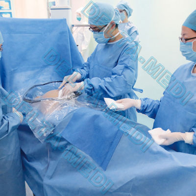 Reinforced SBPP+PE / SMS / SMMS / SMMMS / SMF 20g - 60g C-Section Caesarean custom surgical packs ETO Sterilization