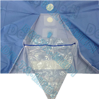50g to 60g SBPP + PE / SMS / SMMS + SMF Disposable Sterile Surgical Gynaecology Drape with collection bag