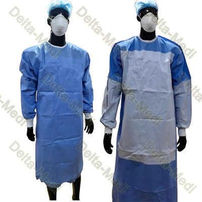 PP SMS Reinforced Disposable Surgeon Gown For Operation Surgery