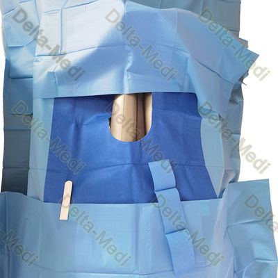 SMS Sterile Reinforced Orthopedic Drape U Drape With Split Disposable Surgical Pack Set