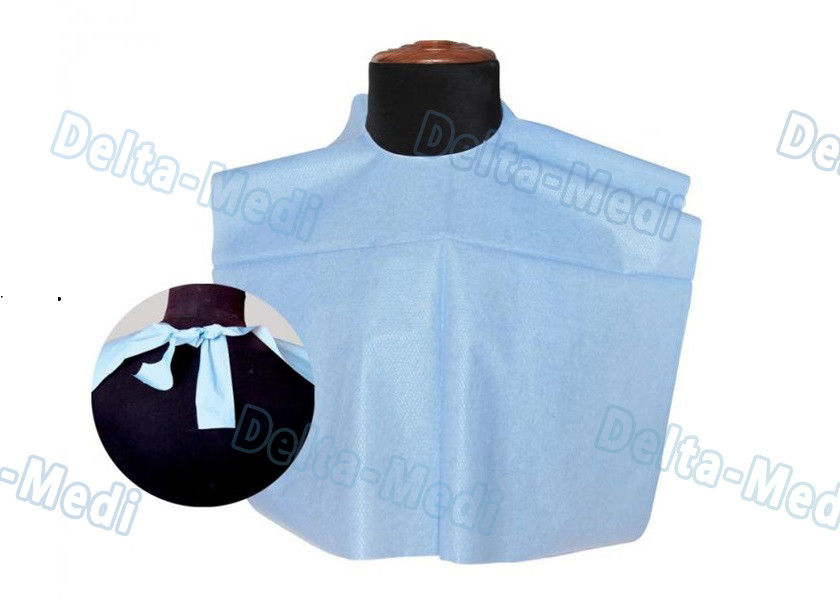 3 Ply Colorful Patient Disposable Dental Bibs Waterproof With Tie On