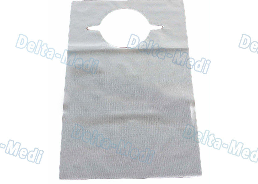 2 Ply / 3 Ply Waterproof Dental Bibs , Disposable Patient Bibs With Ultrasonic Seam Sewing