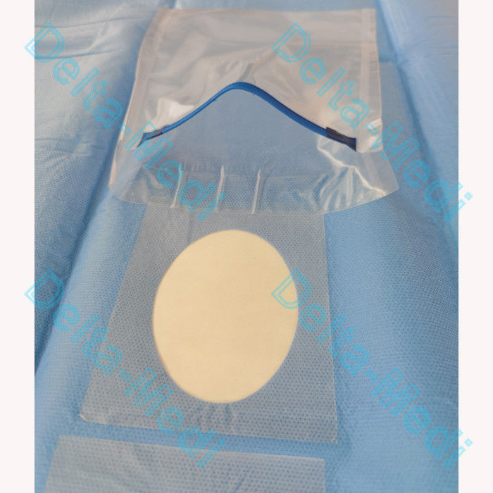 Surgical Fenestration Eye Sheet Drape With Integrated Fluid Collection Bag