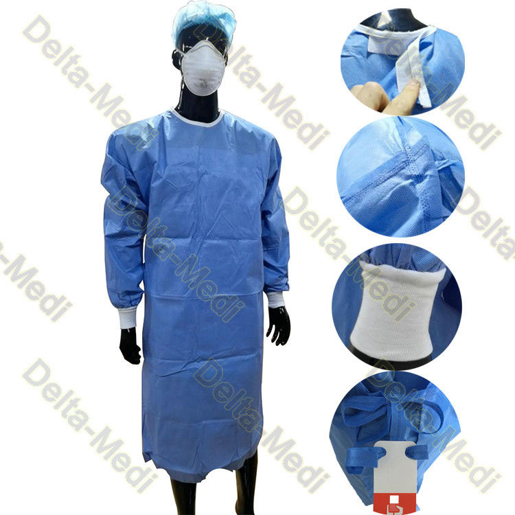 PP SMS Reinforced Disposable Surgeon Gown For Operation Surgery