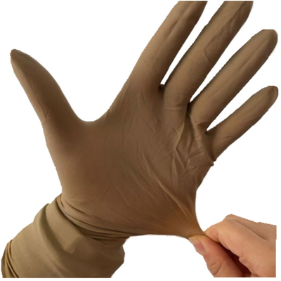 Brown Color Sterile Orthopaedic Surgical Gloves Natural Rubber Latex Orthopaedic Gloves