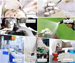 Sterile Latex Disposable Surgical Gloves Powder Free White Color For Hospital