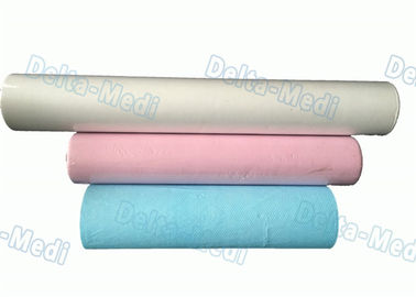15gram - 60gram Disposable Bed Sheet Roll , Hospital Bed Paper Roll With Film