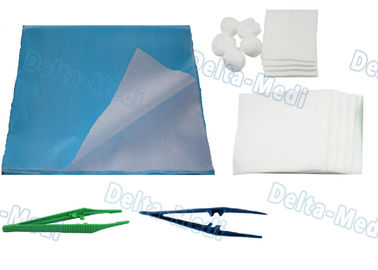 Sterile Dressing Wound Surgery Disposable Surgical Kits With Hand Towel / Plastic Forceps