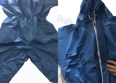 Breathable SF Non Woven Disposable Protective Coveralls Ealstic Waist Multi Size
