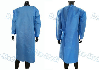 Standard Disposable Doctor Gowns , Disposable Barrier Gowns Thread Seaming