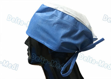 Doctor' S Disposable Medical Caps With White Crown , Breathable Disposable Operating Room Hats