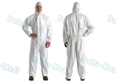 Dupont Tyvek Alternative Disposable Protective Coveralls Hooded High Safety With Elastic Waist