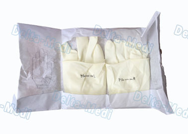 Medical Hospital Disposable Surgical Gloves , Soft Sterile Surgical Gloves