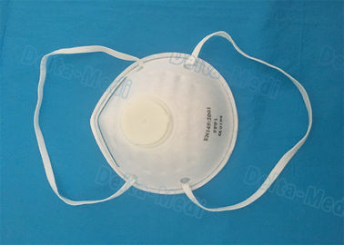 FFP1 Disposable Earloop Face Mask , Breathing Disposable Respirator Mask With Exhalation Valve