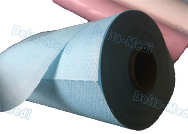 Perforated Hospital Bed Sheets Disposable Examination Table Cover Roll PE Coated