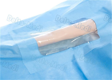 Customized Upper Limb Sterile Surgical Drapes , Operating Room Drapes With Incision Film