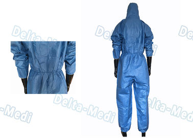 S M L XL XXL Disposable Protective Coveralls Ultrasonic Seam Sewing