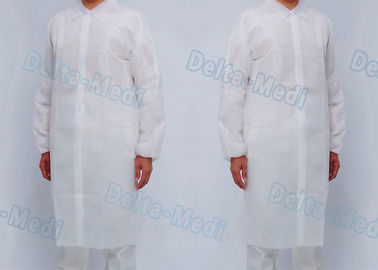 Hospital Non Woven Disposable Isolation Gowns Visitor Coats With Button