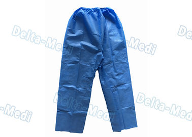 Short Sleeve Disposable Protective Apparel Over Lock Sewing Scrub Suit With Pocket