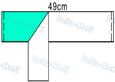 Blue / Green Drape Op - Tape Self Adhesive Disposable Kit Surface 50 X 9CM 50 X 10CM