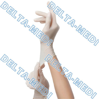 White Ambidextrous Latex Surgical Gloves For Homecie