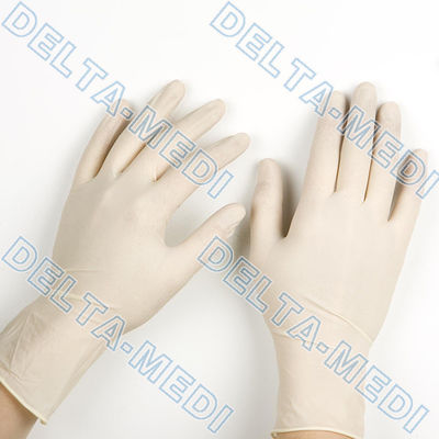 L Size Finger Textured Latex Examination Gloves For Laboratory