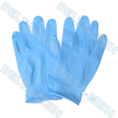 Blue Ambidextrous Disposable Surgical Gloves For Healthcare Dental
