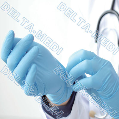 Beaded Cuff Disposable Hand Gloves For Healthcare Industrial Safe