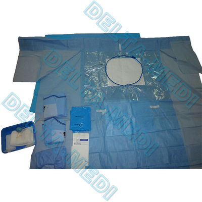 Absorbent Reinforced 40g - 60g SP / SMS / SMMS / SMMMS C-section surgical pack for Caesarean Section with collection bag