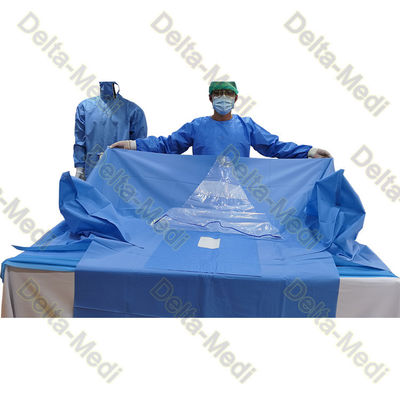 Absorbent Reinforced 20g - 60g SP SMS SMMS SMMMS ETO Disposable Surgical Urology Gynaecology Pack for clinic hospital