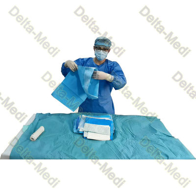 SMS SMMS SMMMS SMF Hip Disposable Surgical Pack Impermeable 20g - 60g