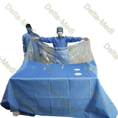 Reinforced SBPP+PE/SMS/SMMS/SMMMS/SMF Disposable Surgical Drapes Cardiovascular Drape