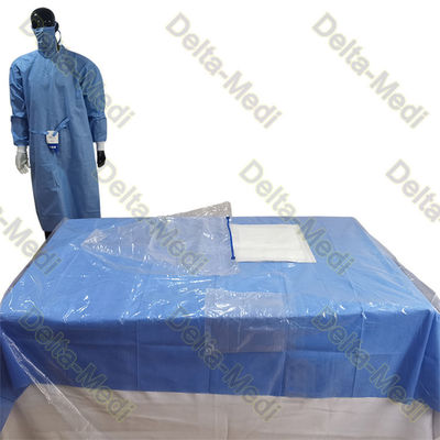 Vertical Isolation Pack Disposable Surgical Packs With Transparent Polyethylene Drape