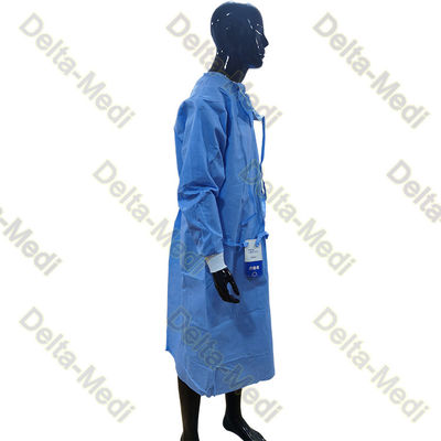 PP SMS SMMS SMMMS 20g To 80g Disposable Surgical Gown Integrated With Face Mask