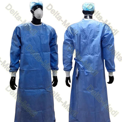 30g To 55g SMS Reinforced Sterile Disposable Surgical Gown AAMI LEVEL 3