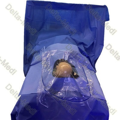 Sterile Craniotomy Drape With Fenestration Incise Film And Fluid Collection Pouch