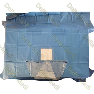 Sterile Craniotomy Drape With Fenestration Incise Film And Fluid Collection Pouch