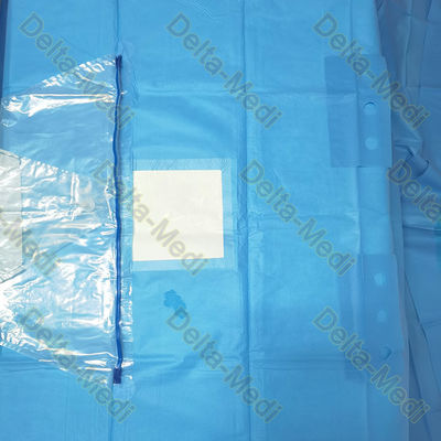 Neurosurgery Disposable Surgical Drapes For Craniotomy With Fenestration Incise Film