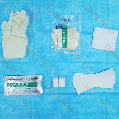 Blood Didysis Dressing Pack With Gloves Gauze Piece Cotton Swab Cotton Adhesive Tape