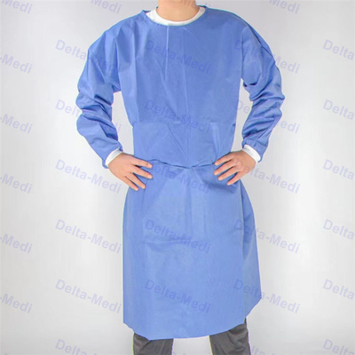 Disposable SMS Isolation Gown Waterproof Cover All Gown Clotings Surgical Laboratory Isolation Gown AAMI 1 2 3