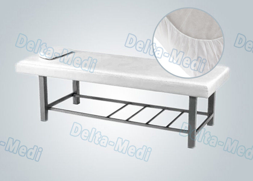 Flexible Non Woven Medical Disposable Bed Sheets / Cover Non Toxic With Elastic