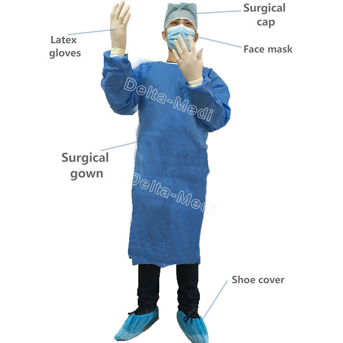 Hospital  Sterile Non Woven Disposable Surgical Gown