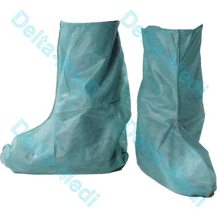 Disposable Polypropylene Non Woven Boot Shoe Cover Full Coverage