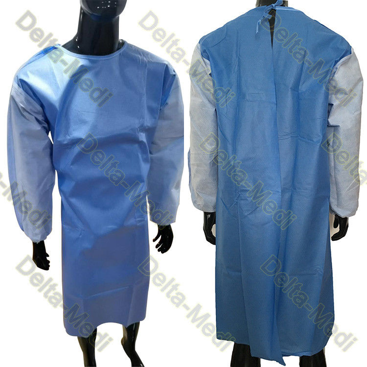 AAMI PB70 Level 3 Reinforced Sms Surgical Gown Sterile Disposable