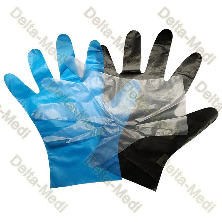 Food Grade Transparent Black Blue TPE Disposable Gloves For Food Industry