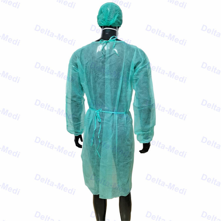 AAMI 1 2 3 SMS Disposable Isolation Gowns Waterproof Cover All Gown Clotings