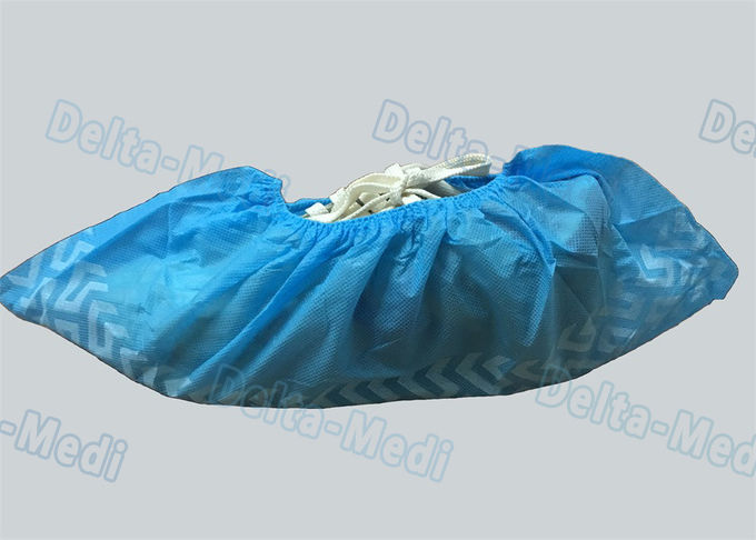 Non Woven Non Skid Disposable Surgical Shoe Covers Blue Color 15 x 40cm 1
